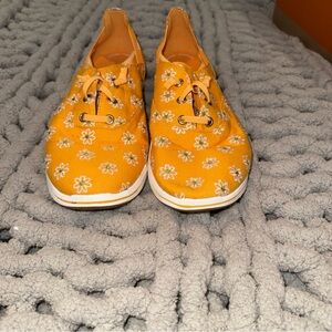 Clarks Yellow Floral Sneakers